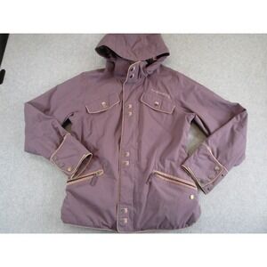 Burton Jacket Womens Medium Purple Sowboard Ski Hooded Winter Coat Insulated